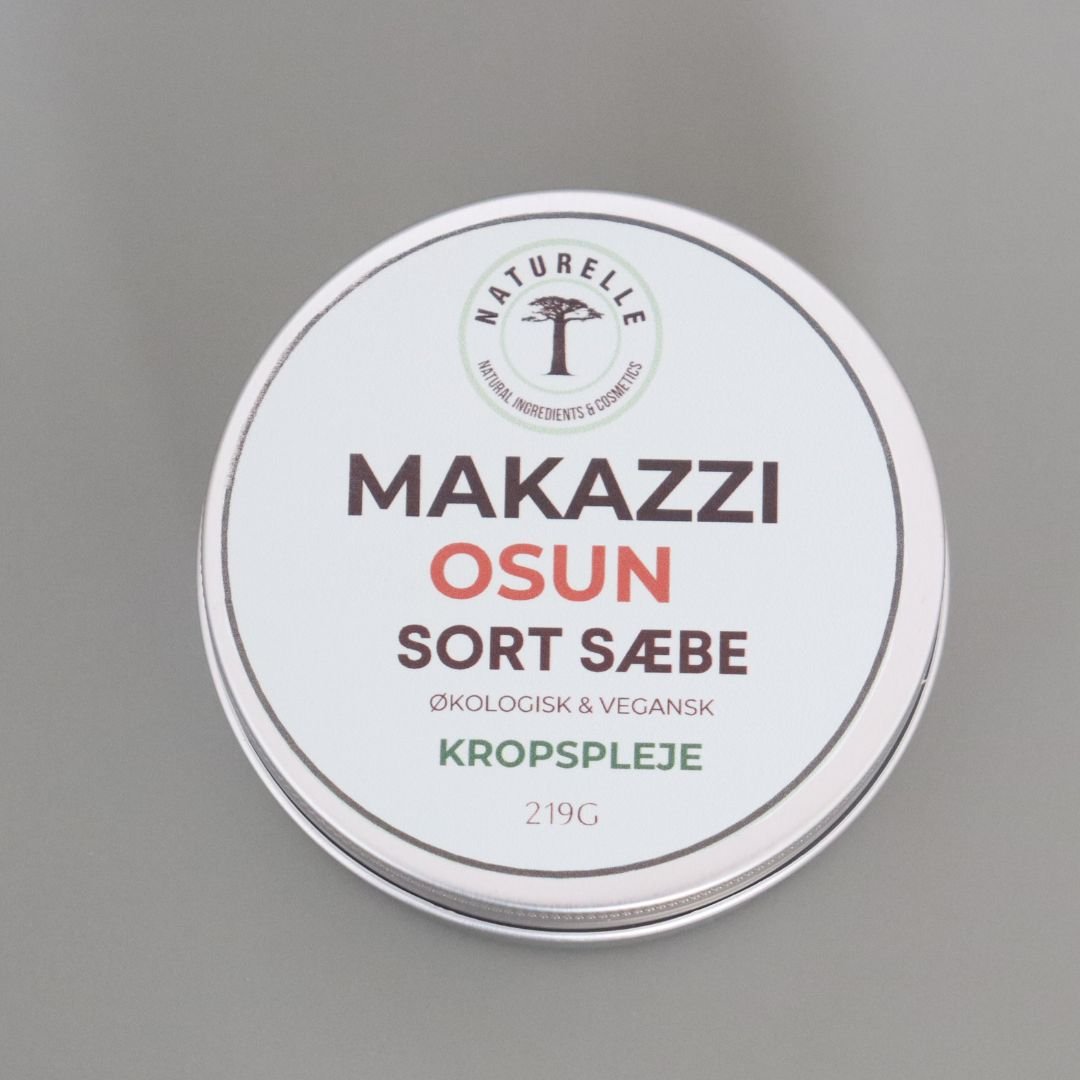 3 stk. Makazzi Osun – Økologisk Afrikansk Sort Sæbe til kropspleje 219g - Naturelle.dk