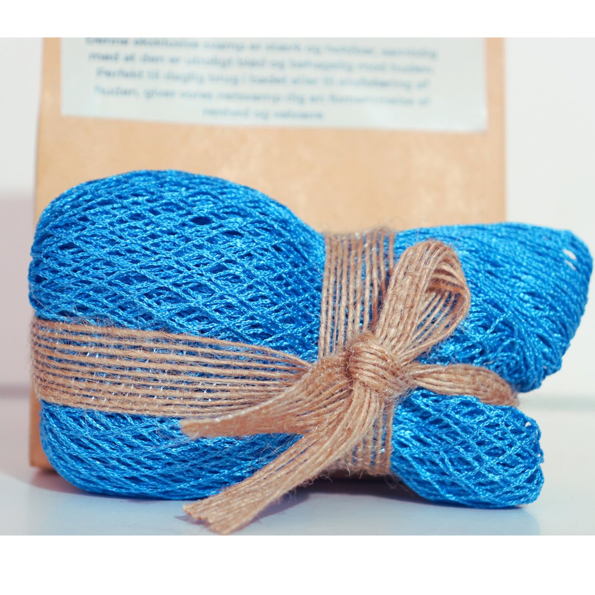 Afrikansk netsvamp til eksfoliering af hud - 100% egyptisk bomuld - Naturelle.dk