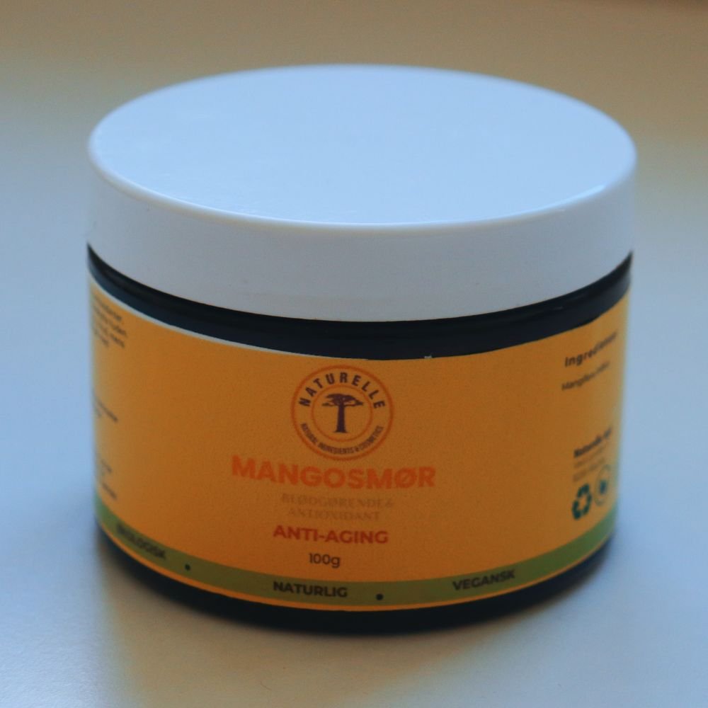 Håndlavet Økologisk mango butter – Premium Kvalitet, til ansigtspleje | 20 g - Naturelle.dk