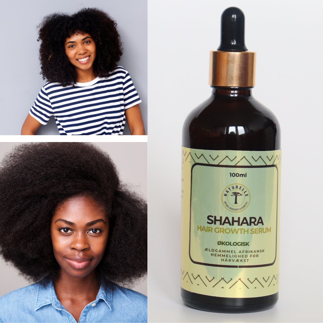 Hårvækstserum Shahara Hair Growth Oil til afrohår 100 ml - Naturelle.dk