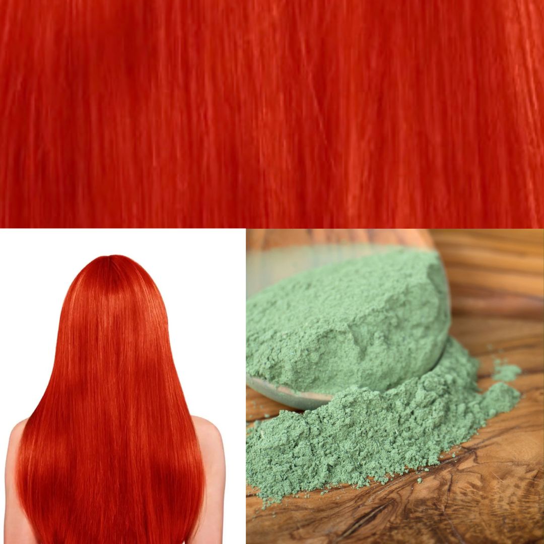 Intens rød hårfarve henna - øko 100g - Naturelle.dk