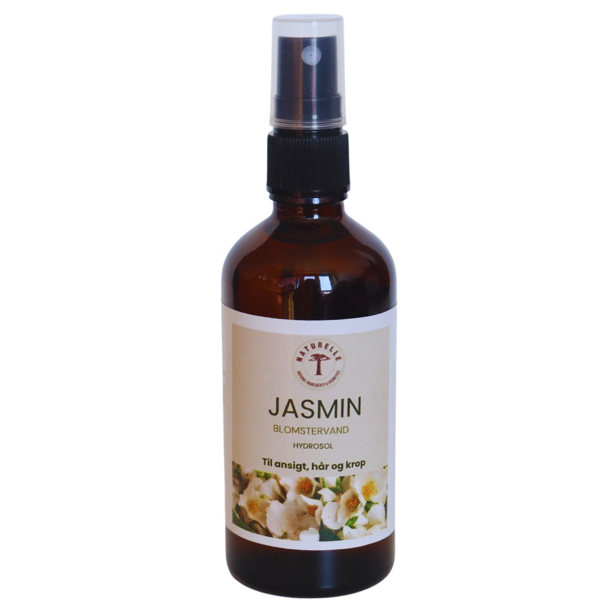 Jasmin blomstervand til krop, ansigt og hår 100ml - Naturelle.dk