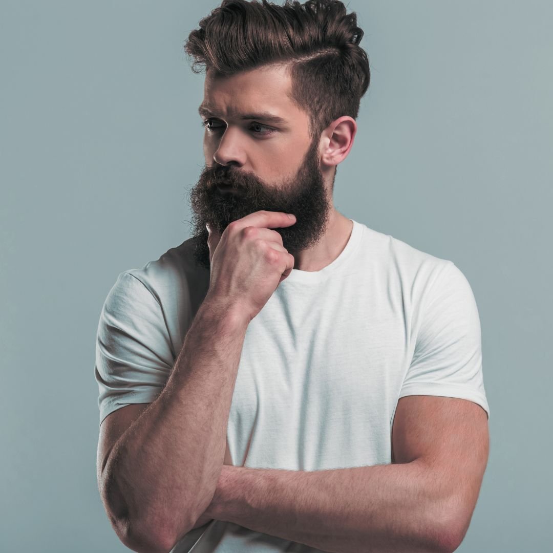 Mørkebrun hennafarve til skæghår - 50g - Naturelle.dk