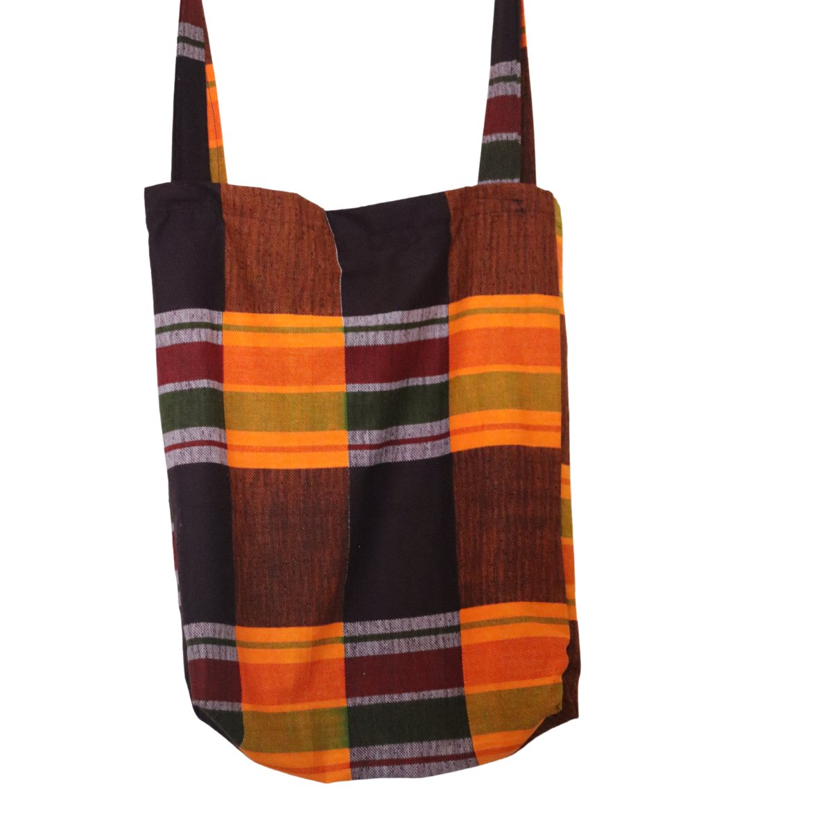 Mulepose Zanzi i flot afrikansk stof - Naturelle.dk