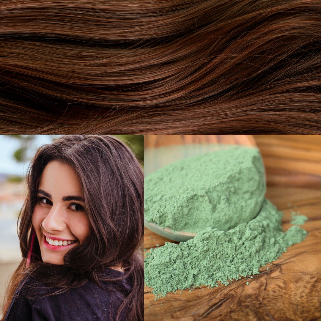 Naturlig brun hårfarve - øko 100g - Naturelle.dk