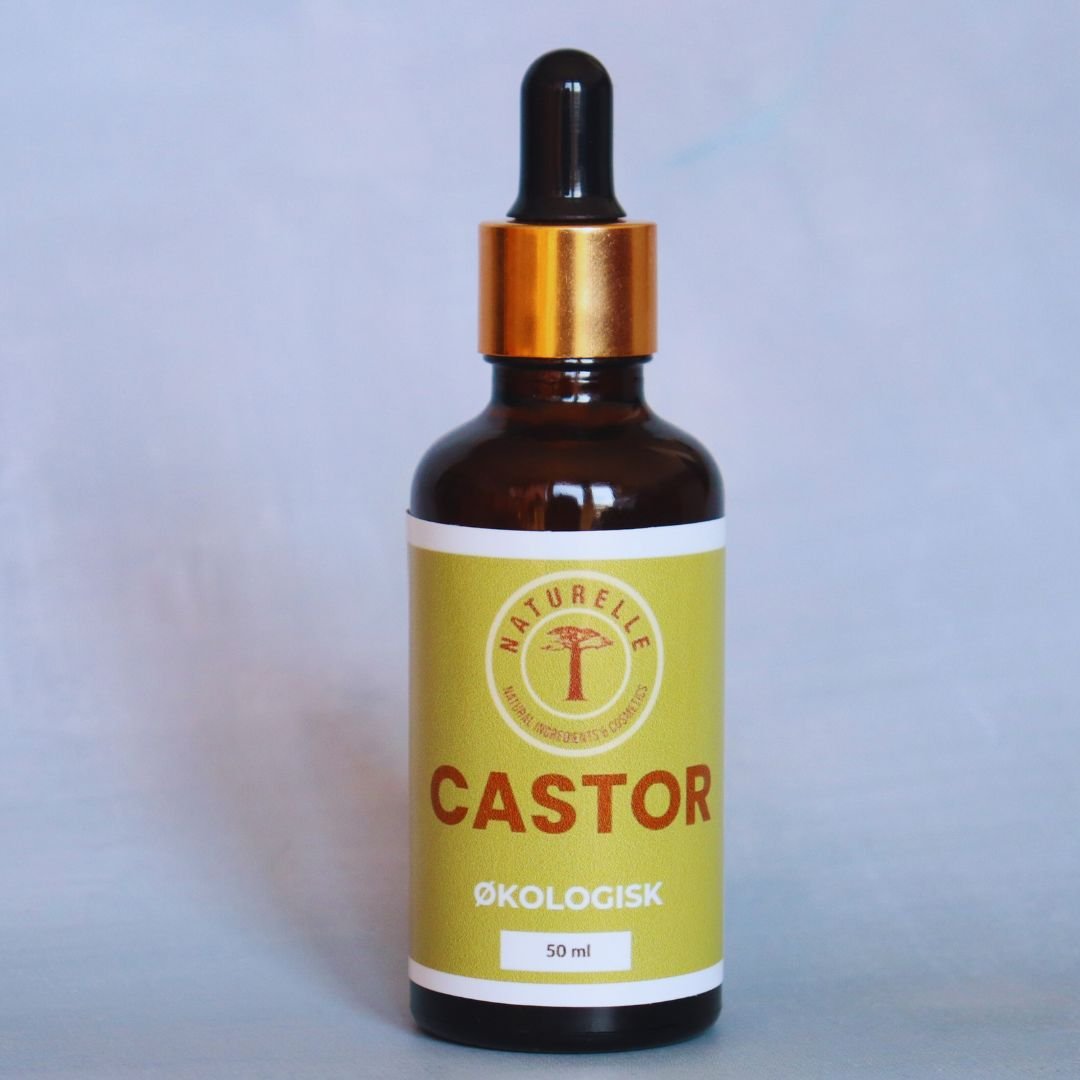 Økologisk ricinusolie, castorolie, amerikansk olie til hud og hårpleje - Naturelle.dk