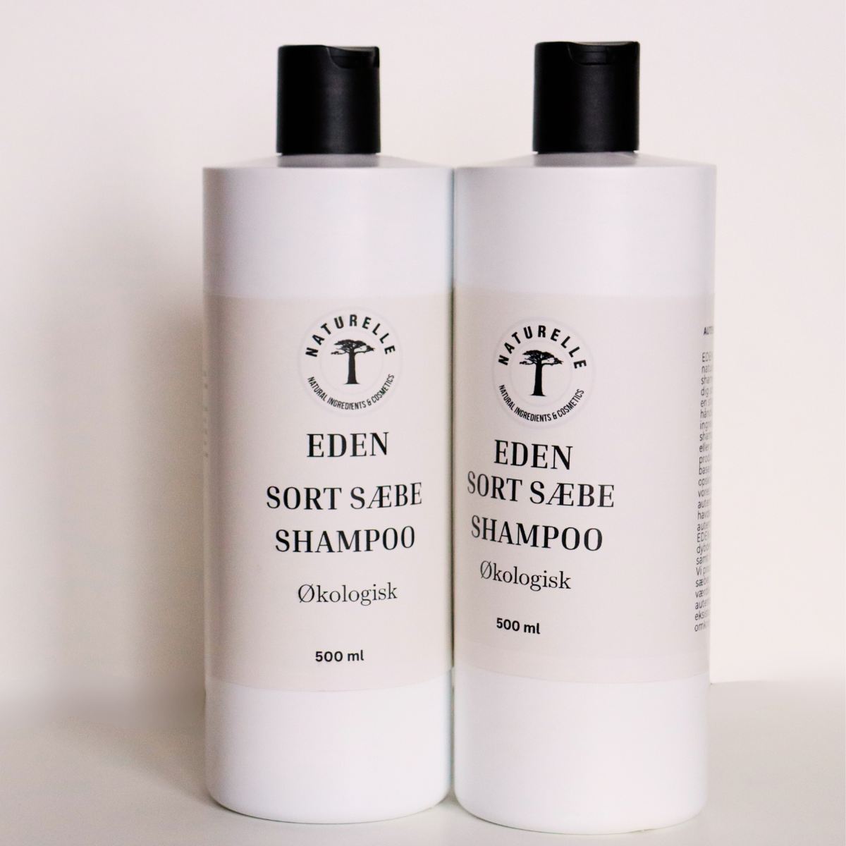 EDEN Sorte sæbe Shampoo - øko vegan 1000ml