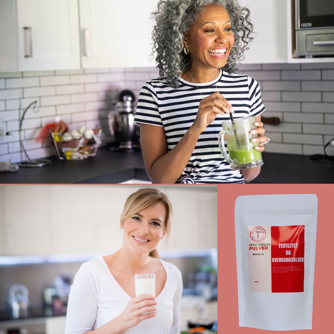 Økologisk vegetabilsk pulver til fertilitet og overgangsalder 100g - Naturelle.dk