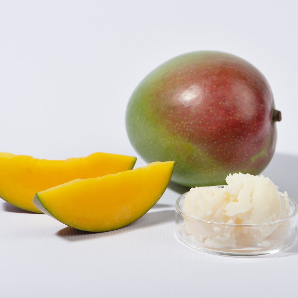Mangosmør er fyldt med næringsstoffer og er et godt alternativ kropsplejeprodukt til shea-og kakaosmør - Naturelle.dk