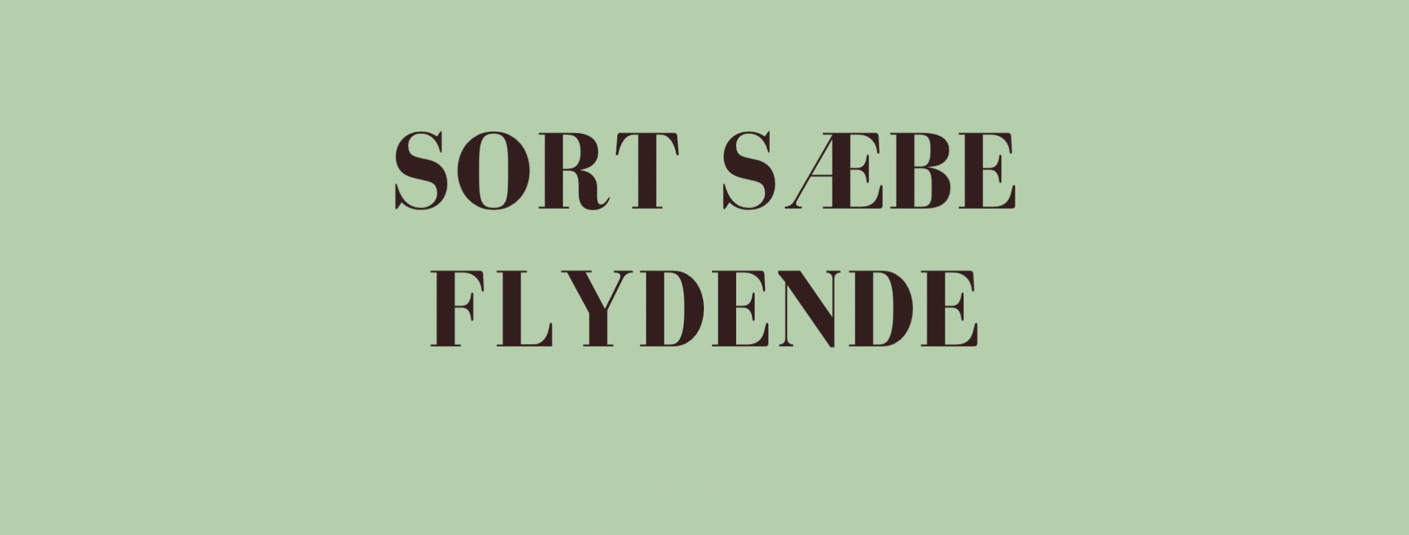 Flydende afrikansk sort sæbe