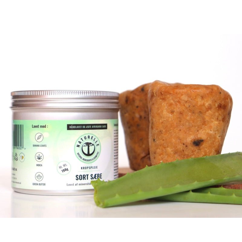 3 stk. sorte sæber til kropspleje - øko & vegan 570 g - Naturelle.dk