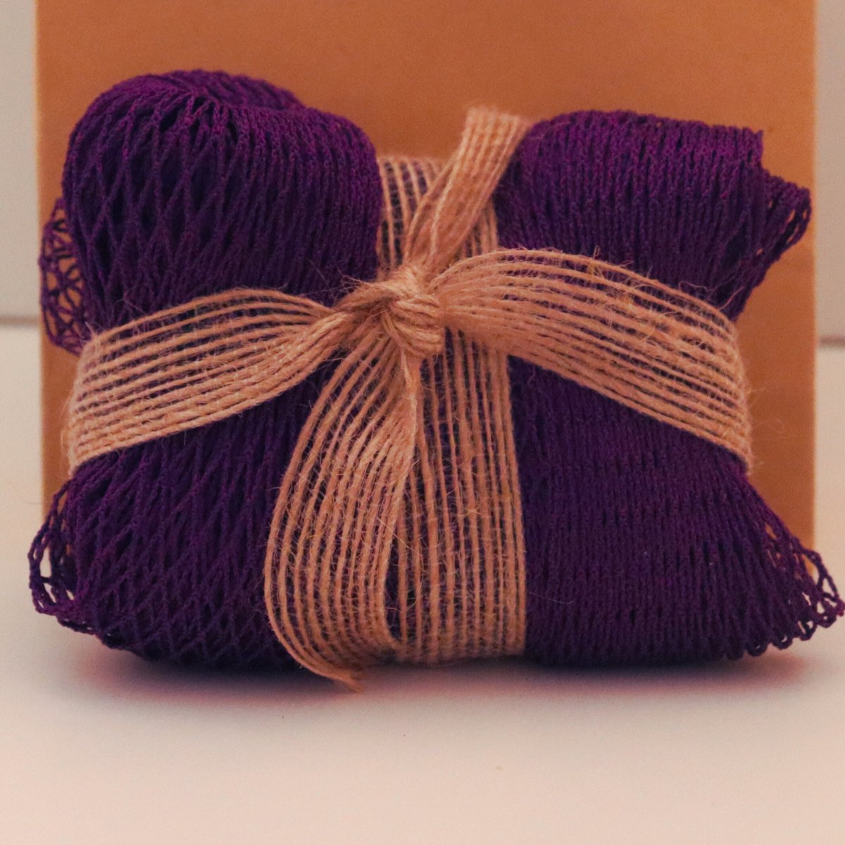 Afrikansk netsvamp til eksfoliering af hud - 100% egyptisk bomuld - Naturelle.dk