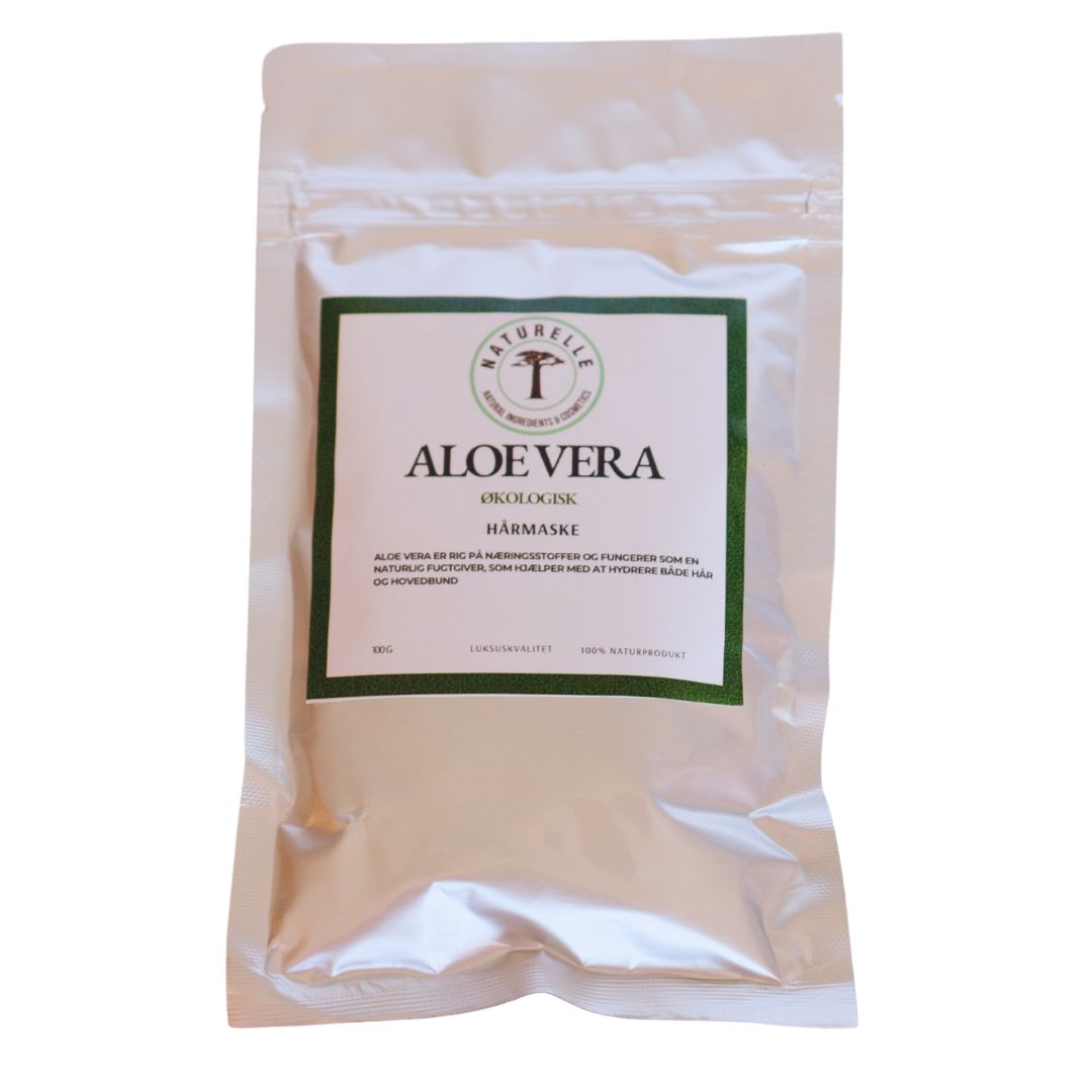 Aloeverapulver til hårmaske - øko 100g