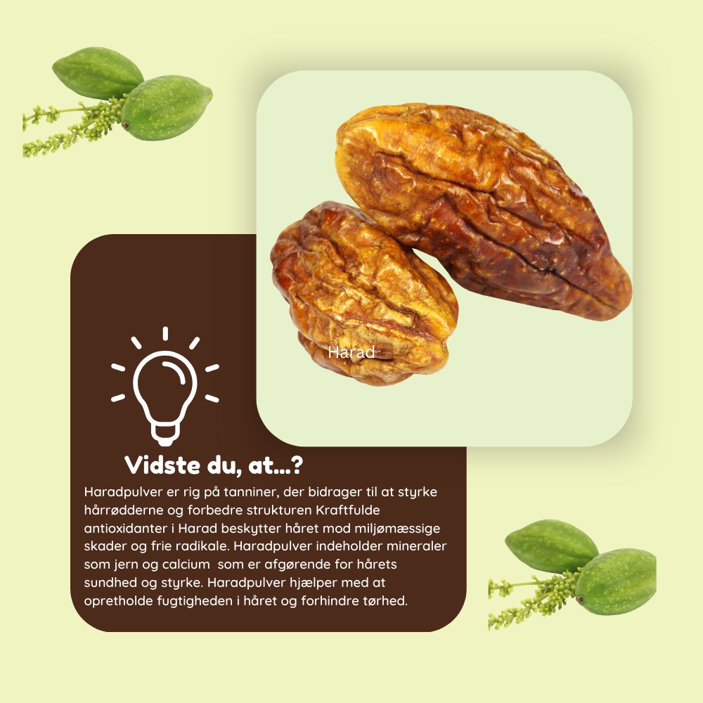 Haradpulver til hårmaske og hårpleje - øko 100g - Naturelle.dk