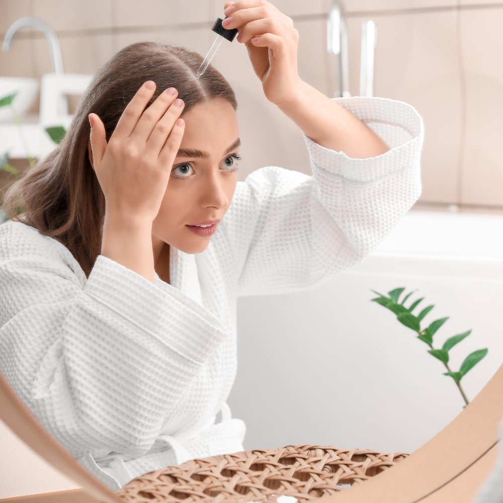 hårvækstolie - hair growth oil - til alle hårtyper 100ml - Naturelle.dk