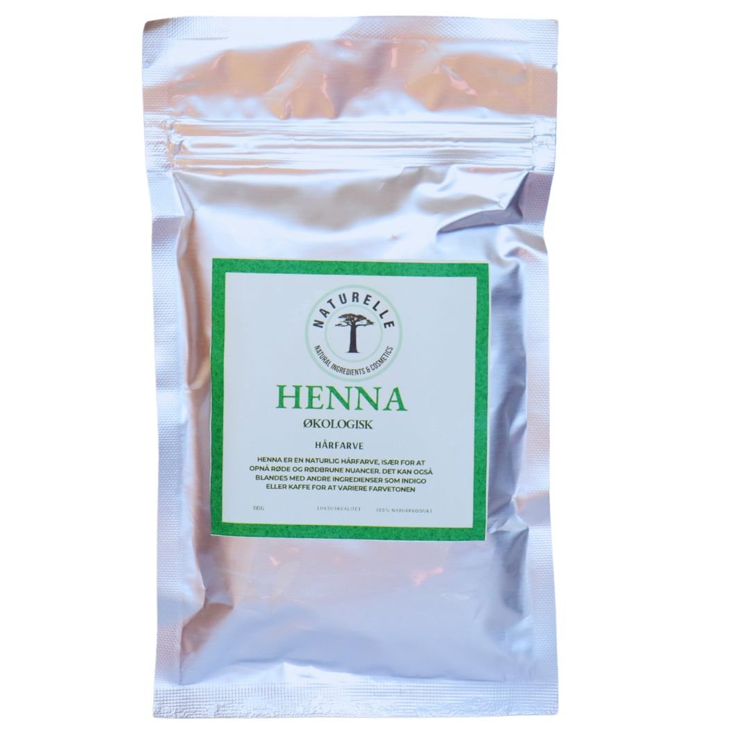 Henna - en naturlig hårfarve - øko 100g - Naturelle.dk