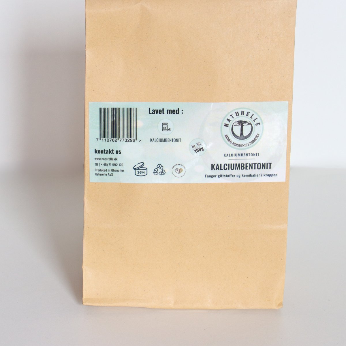 Kalciumbentonit sten kalabasten - marble chalk 500g - Naturelle.dk