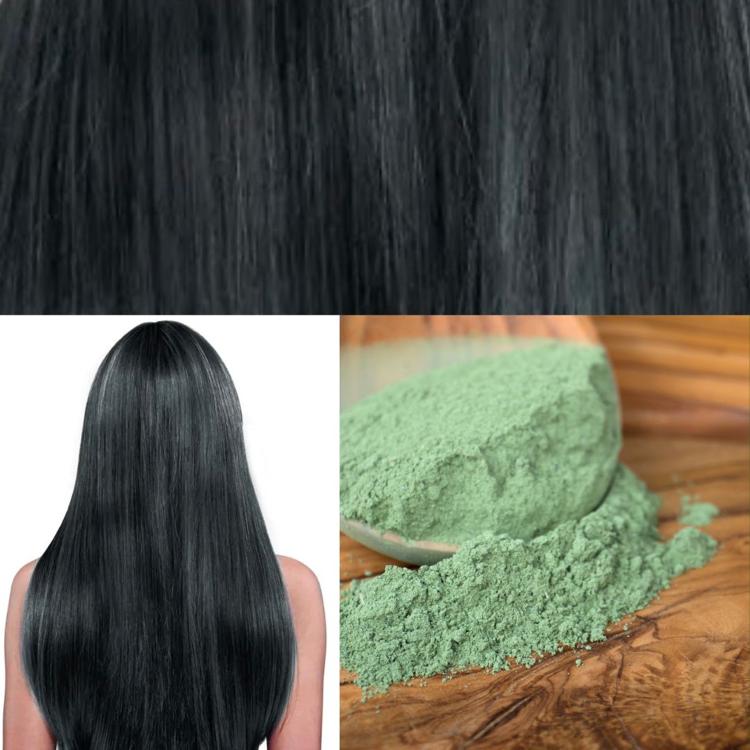 Kulsort henna hårfarve - øko 100g - Naturelle.dk