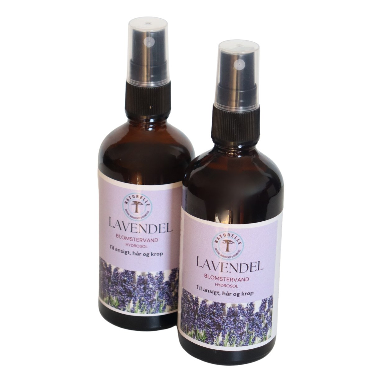 Lavendel blomstervand til krop, ansigt og hår 100ml - Naturelle.dk