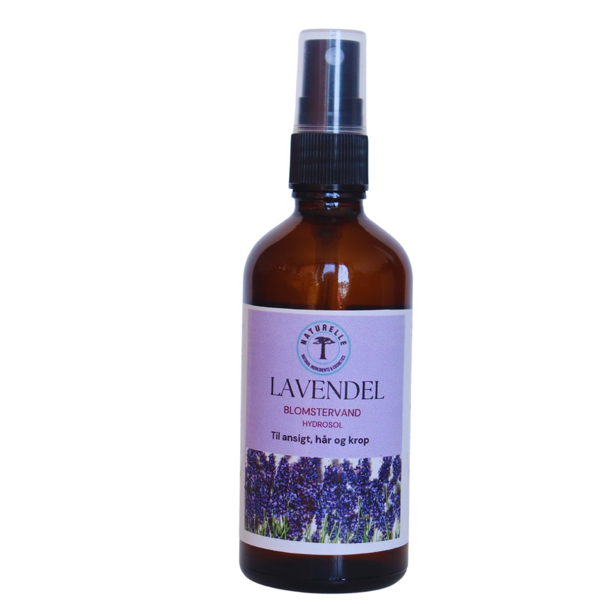Lavendel blomstervand til krop, ansigt og hår 100ml - Naturelle.dk