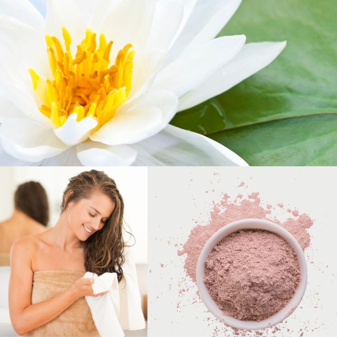 Økologisk lotuspulver / Nelumbopulver til hår & hud - 100g - Naturelle.dk