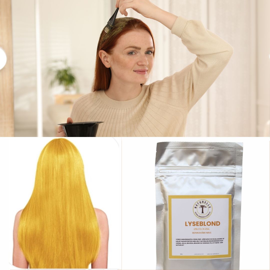 Økologisk lyseblond henna til hårfarvning - Naturelle.dk