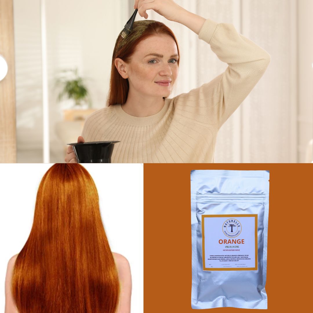 Økologisk naturlig orange henna til hårfarvning - Naturelle.dk