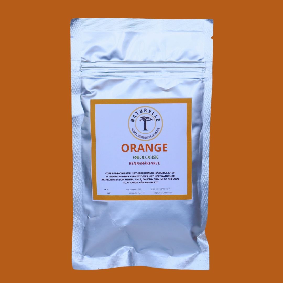 Økologisk naturlig orange henna til hårfarvning - Naturelle.dk