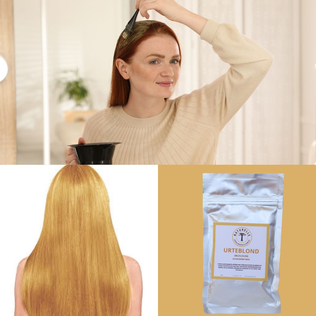 Økologisk naturlig urteblond henna til hårfarvning - Naturelle.dk