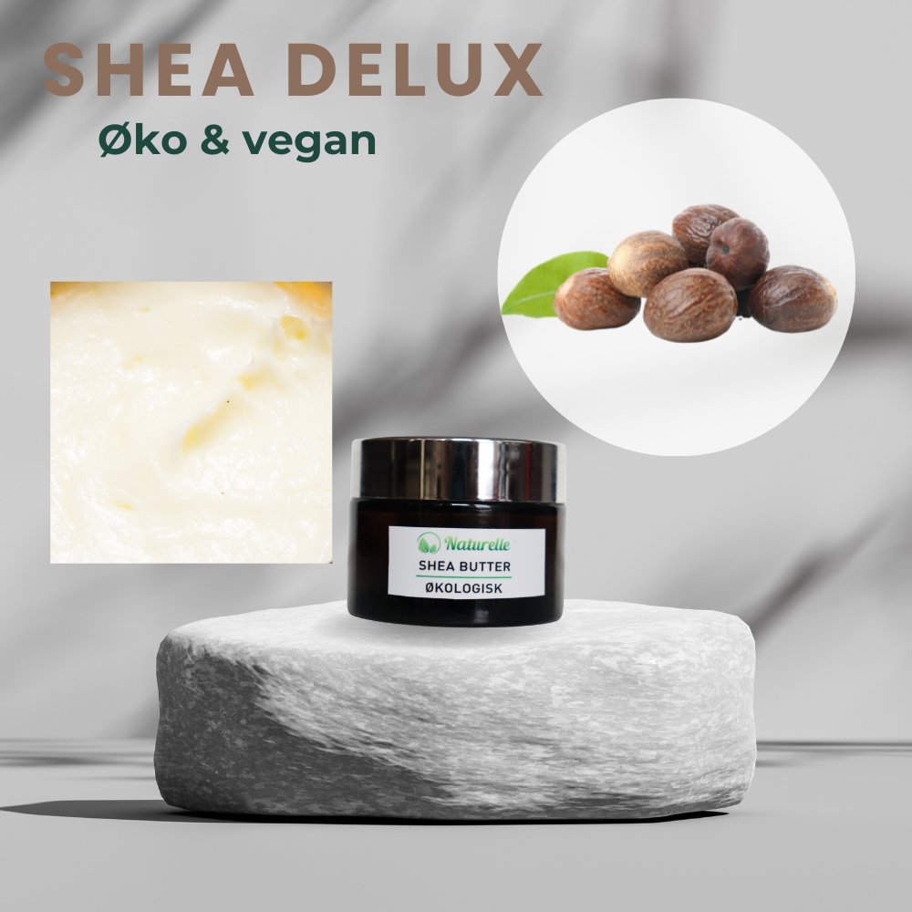 Shea Delux øko - koldpresset luksus sheasalve 30g - Naturelle.dk