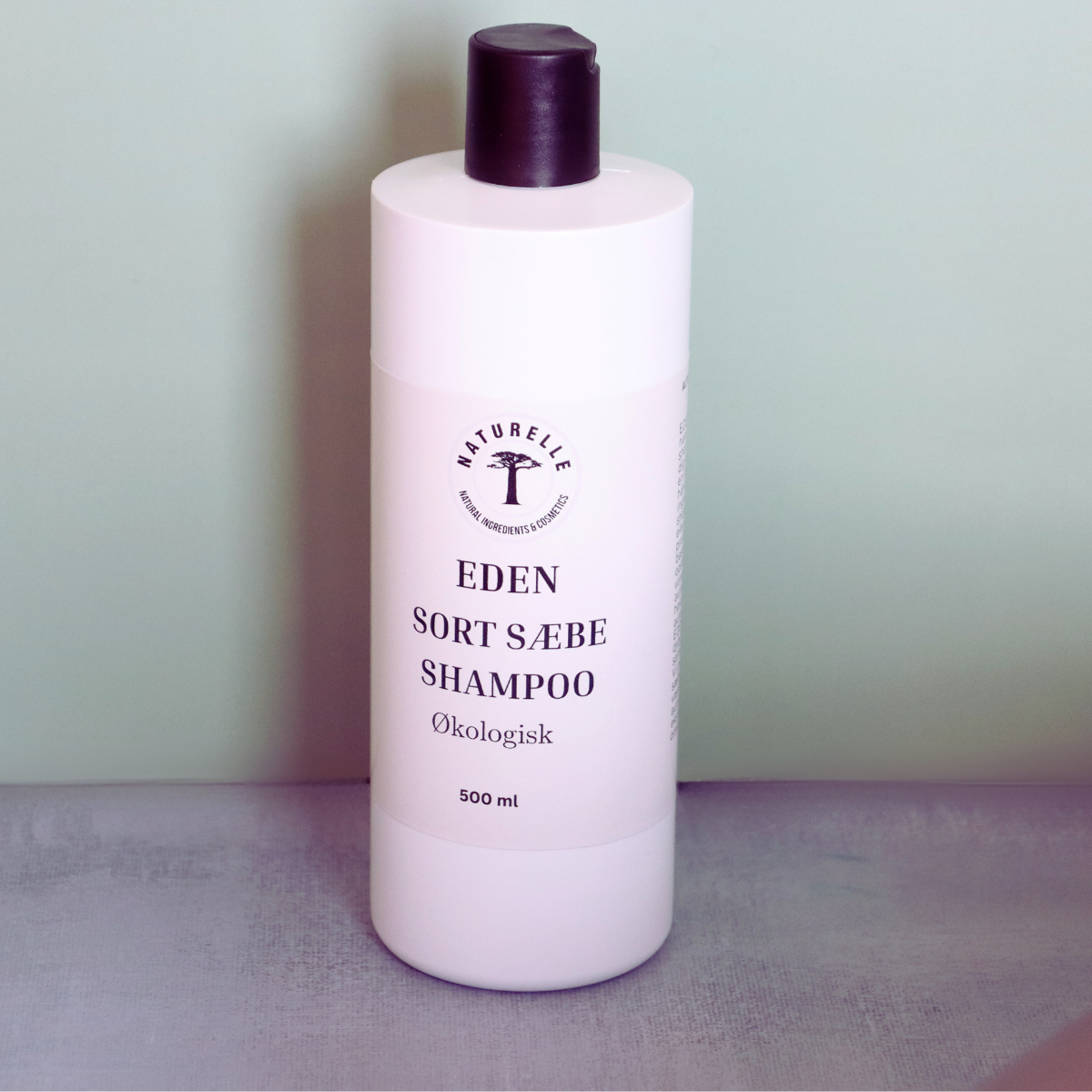 EDEN Sorte sæbe Shampoo - øko vegan 1000ml