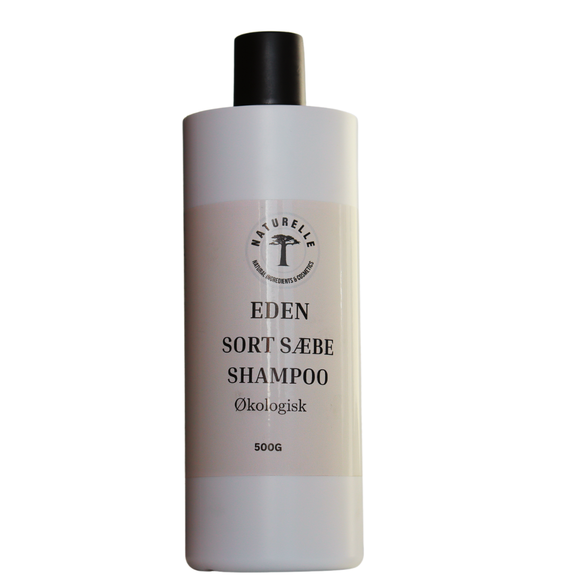 EDEN Sort sæbe shampoo - øko vegan 500ml