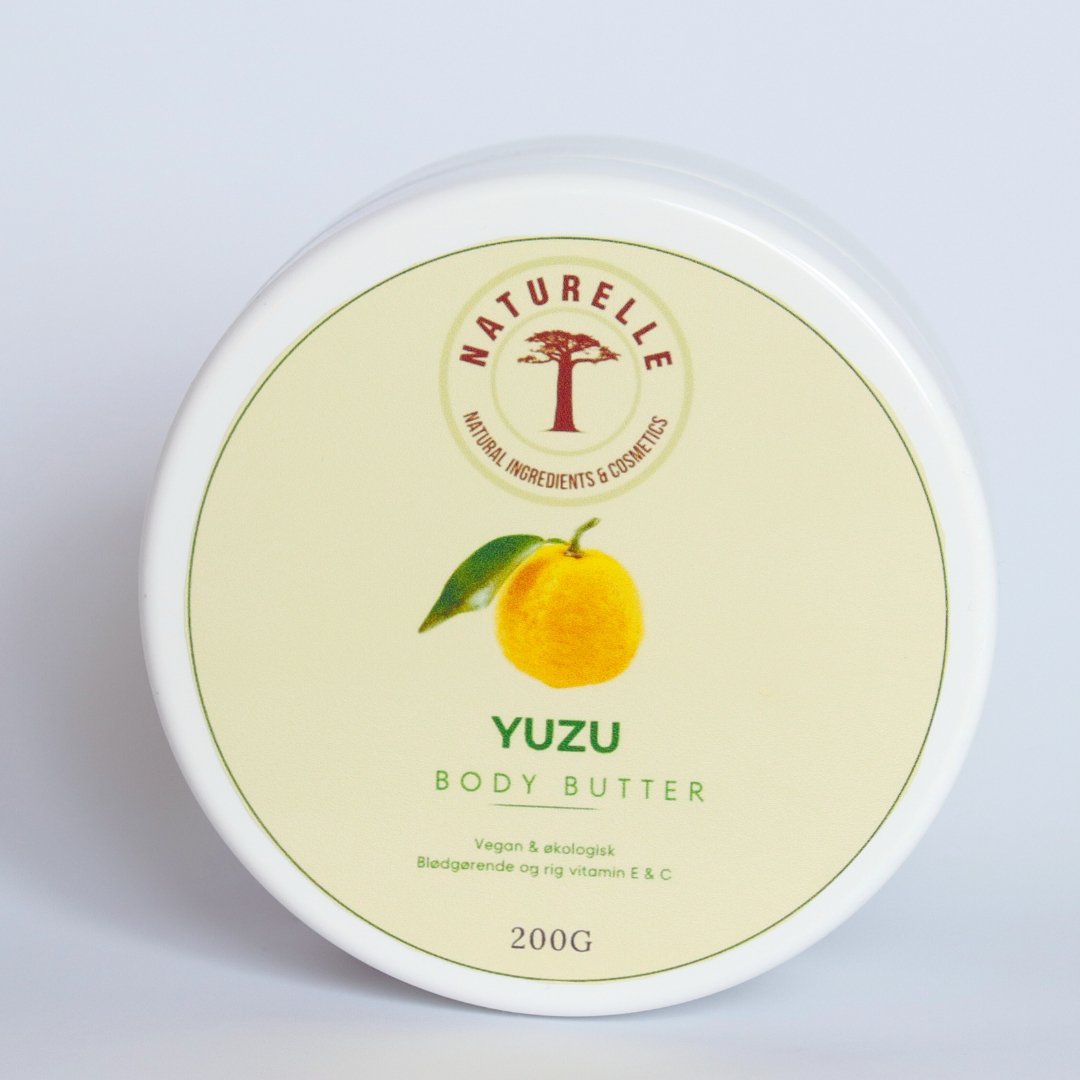 Yuzu Body Butter Kropsbalm - håndlavet - rig på E - og C 200 ml - Naturelle.dk